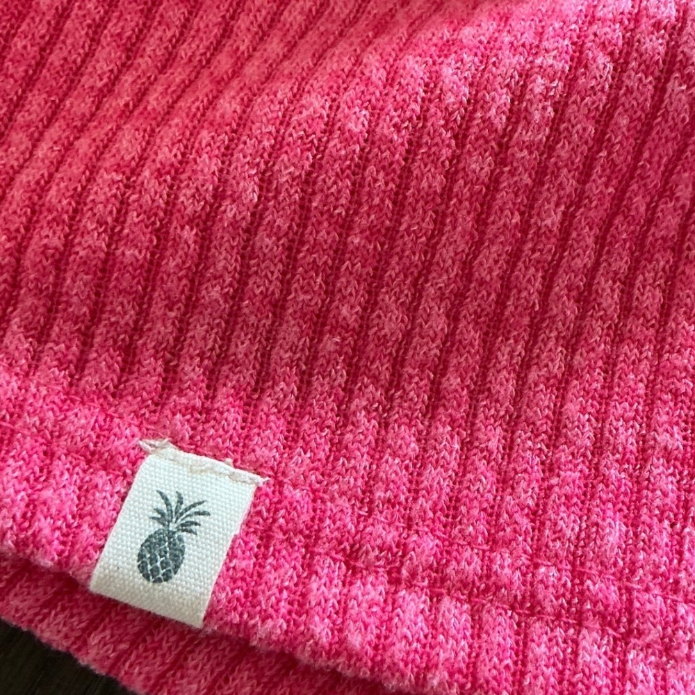 Simply Southern Pink Ribbed Knit Tunic Dress Side Button Small PINK-S - Picture 8 of 11